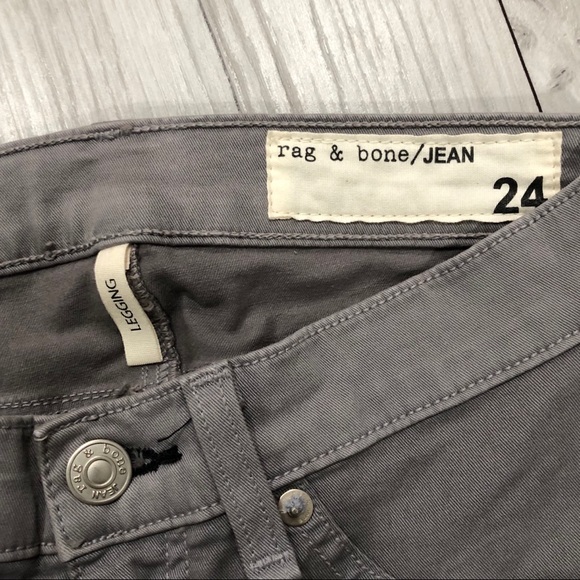 Rag & Bone Womens Grey Jean Skinny Leggings 24 - Picture 6 of 7